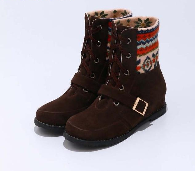  Lace up Boots - Ethnic Brown