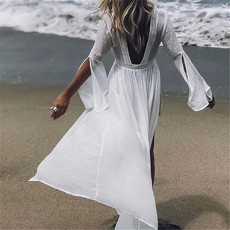 White Beach Tunic | White Beach cover up | Kimono | Love that Boho | Love that Boho White Beach Tunic | White Beach cover up | Kimono | Love that Boho | Love that Boho