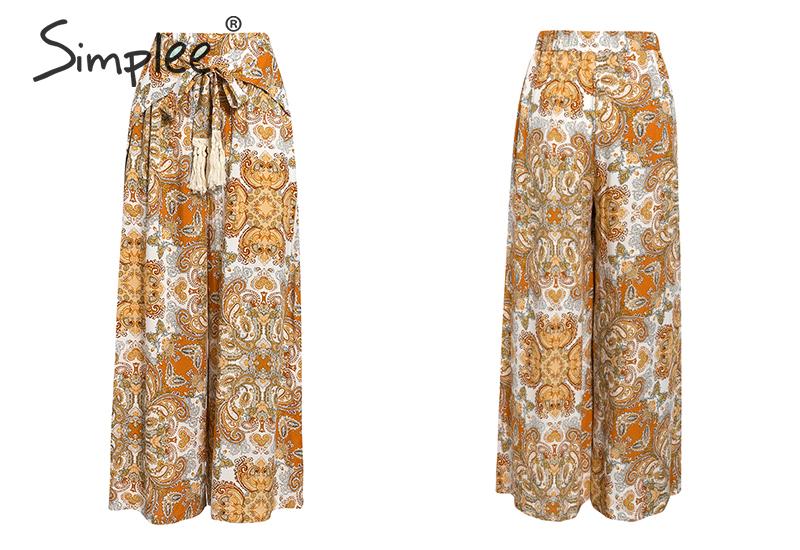 Split pants with tassels - 5 colours & prints
